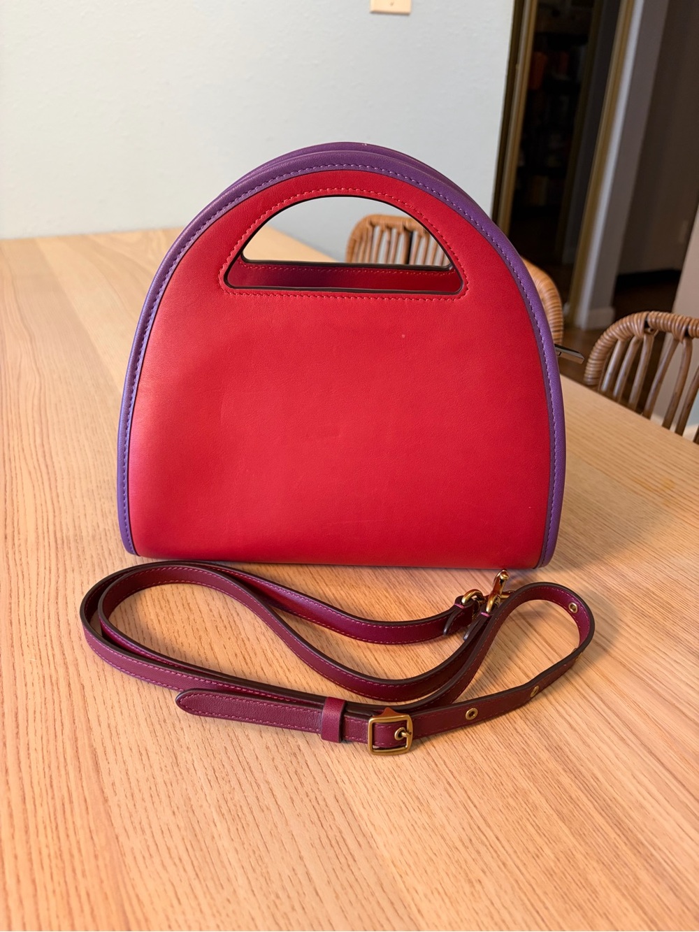 Coach Originals Zip Dome Crossbody In Colorblock